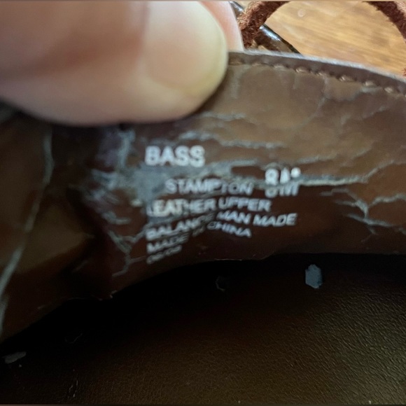 Vintage ‘90s Bass Easthampton Platform Wedge real leather, sz 8 - Picture 10 of 10